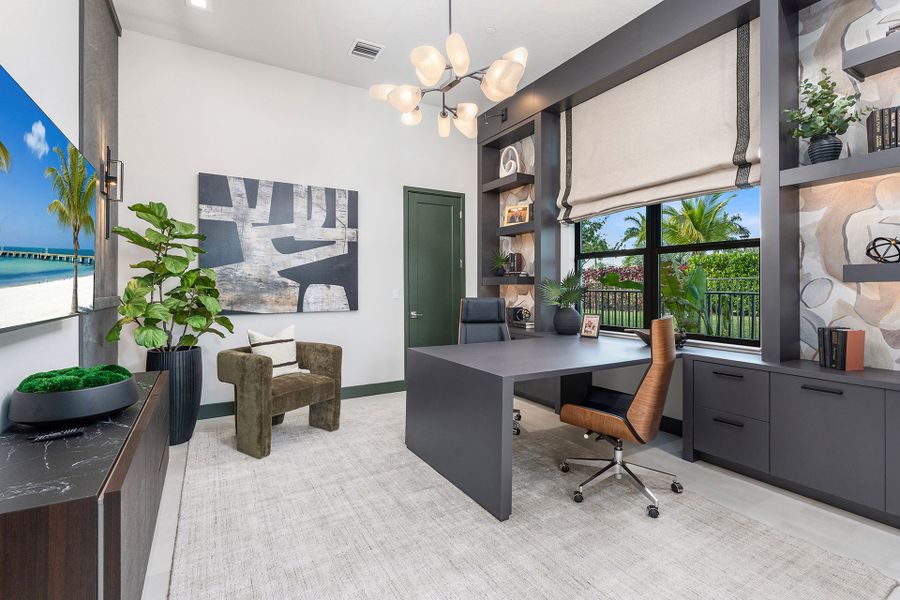 Representative furnished interior of a home built from the Solaris by GL Homes in Apex at Avenir, Palm Beach Gardens (Image 9).