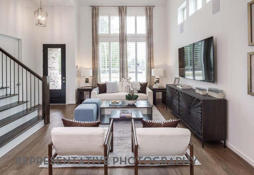 Furnished interior view inside a new home in Bridgeland Central, Cypress (Image 32). Furnished interior view inside a new home in Bridgeland Central, Cypress (Image 32).