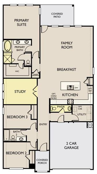2D floor plan layout of this home in The Colony 50s, Bastrop, TX (Image 4). 2D floor plan layout of this home in The Colony 50s, Bastrop, TX (Image 4).