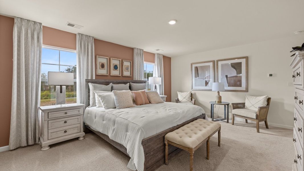 Representative furnished interior of a home built from the Hamlin by D.R. Horton in Oakchase at Hampton, Hampton (Image 15).