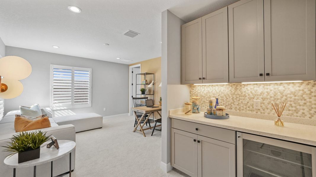 Furnished interior view inside a new home in Palm Grove, Lakewood Ranch (Image 38). Furnished interior view inside a new home in Palm Grove, Lakewood Ranch (Image 38).