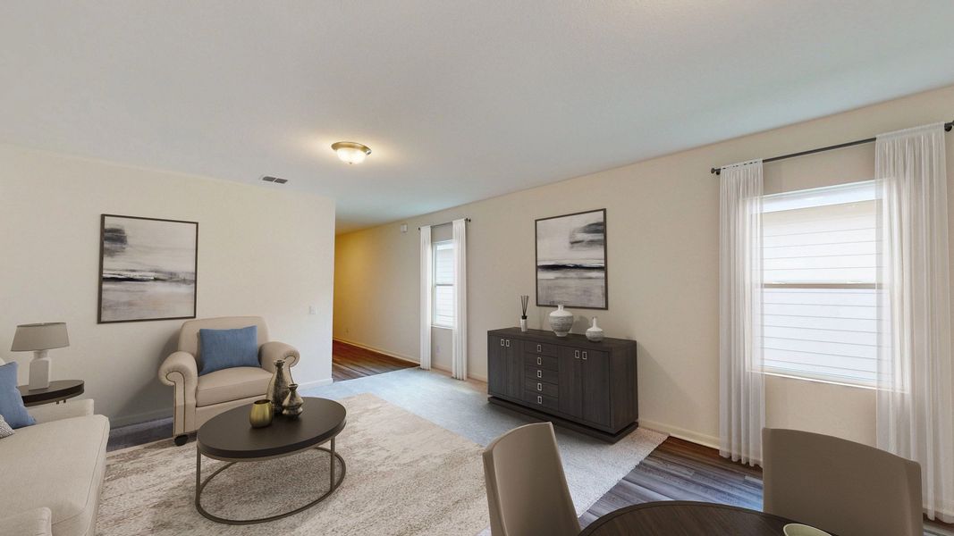 Representative furnished interior of a home built from the Enterprise by Starlight Homes in Eagles Landing, Elgin (Image 6).