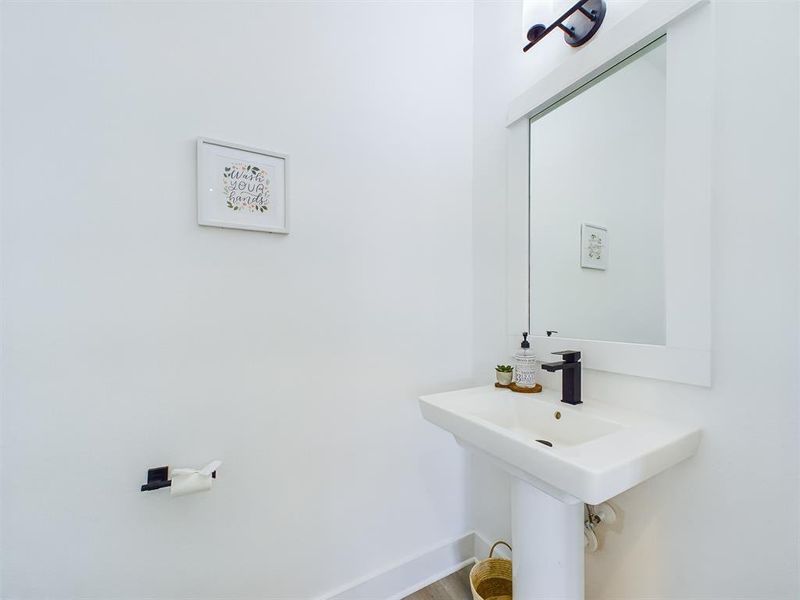 Powder room - second floor.