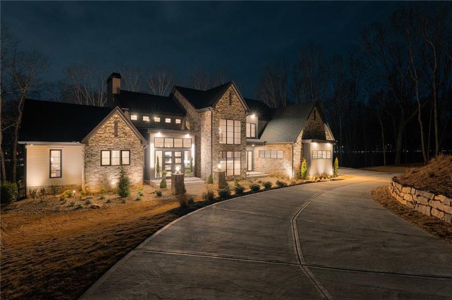 Front exterior of a new home in , Canton, GA, highlighting curb appeal (Image 34).