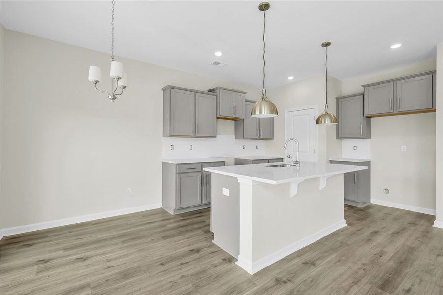 Furnished interior view inside a new home in Brownstone Park, Easley (Image 3).