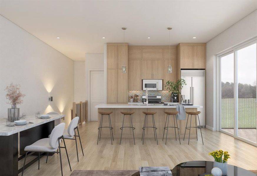 Furnished interior view inside a new home in , Dallas (Image 6).