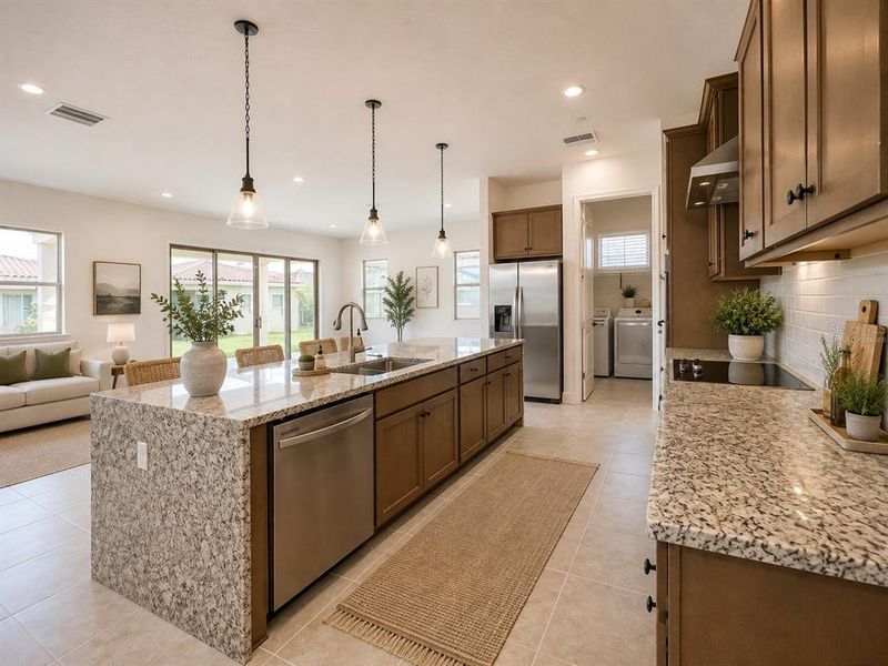 Furnished interior view inside a new home in , Orlando (Image 15).