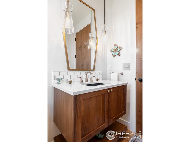 Beautiful main level powder room