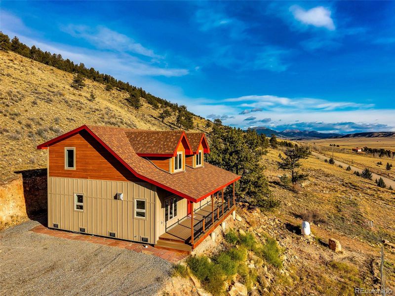 Back covered porch with Trex decking