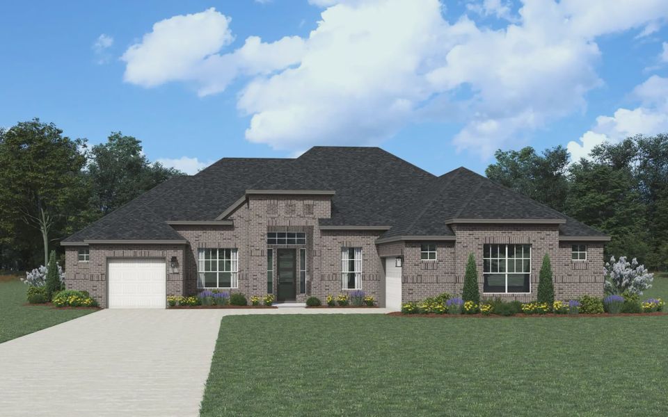 Representative exterior photo of a completed home built from the Anthony by Chesmar Homes in Potranco Oaks 100's, Castroville, TX (Image 16).