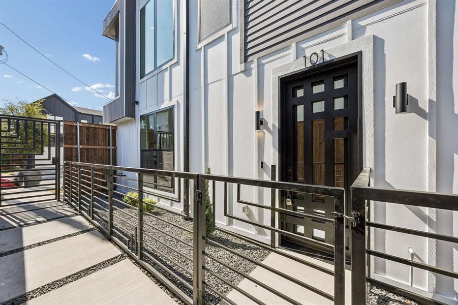 Exterior details and patio area of a home in , Dallas (Image 22). Exterior details and patio area of a home in , Dallas (Image 22).