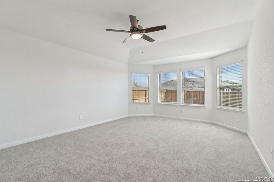 Spacious, unfurnished interior of a new home in Legendary Trails - Classic Series, Cibolo (Image 41). Spacious, unfurnished interior of a new home in Legendary Trails - Classic Series, Cibolo (Image 41).