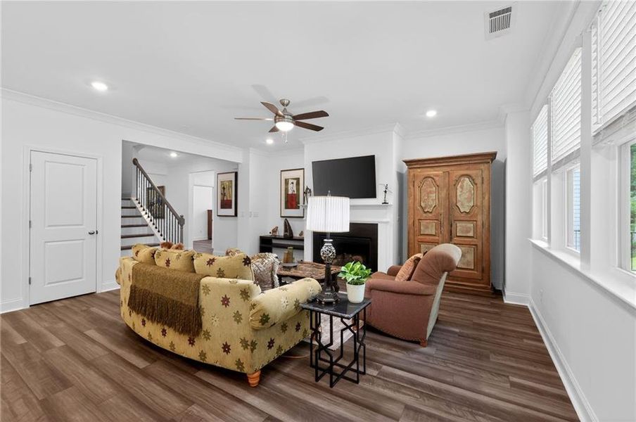 Furnished interior view inside a new home in Bailey Fence, Dacula (Image 15). Furnished interior view inside a new home in Bailey Fence, Dacula (Image 15).