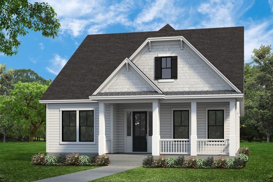Representative exterior photo of a completed home built from the Harper by Hunter Quinn Homes in Horry County Homes, Myrtle Beach, SC (Image 1).