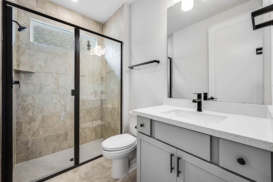 Furnished interior view inside a new home in 6 Creeks, Kyle (Image 13).