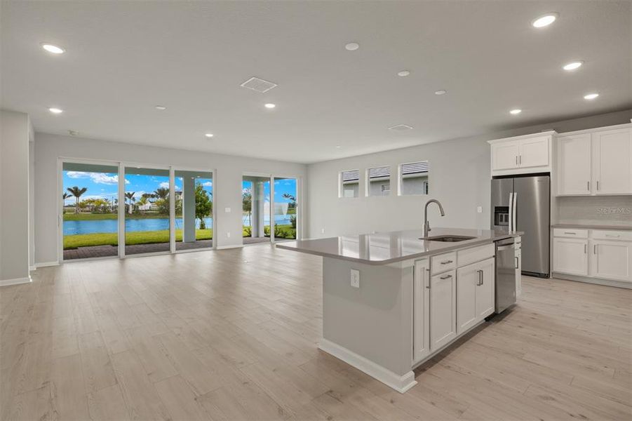 Furnished interior view inside a new home in Brightmore at Wellen Park, Venice (Image 7).