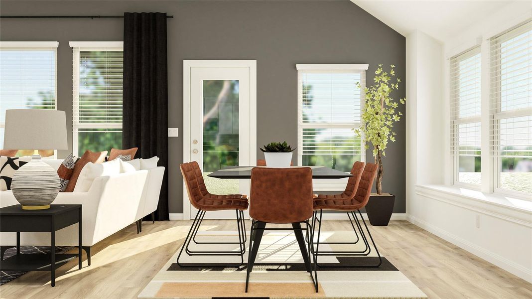 Furnished interior view inside a new home in Lively Ranch: Brookstone Collection, Georgetown (Image 6). Furnished interior view inside a new home in Lively Ranch: Brookstone Collection, Georgetown (Image 6).