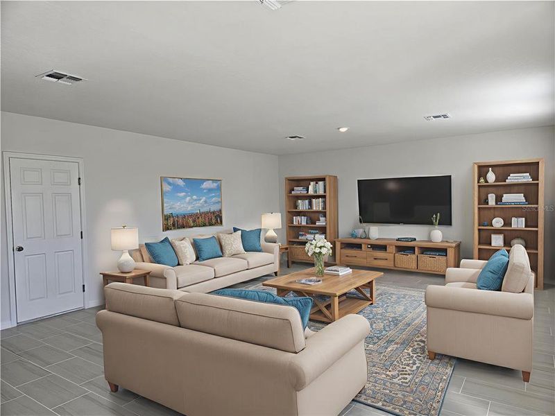 Furnished interior view inside a new home in Lawson Dunes - Signature Series, Haines City (Image 14).
