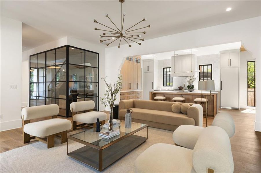 Furnished interior view inside a new home in , Atlanta (Image 35).