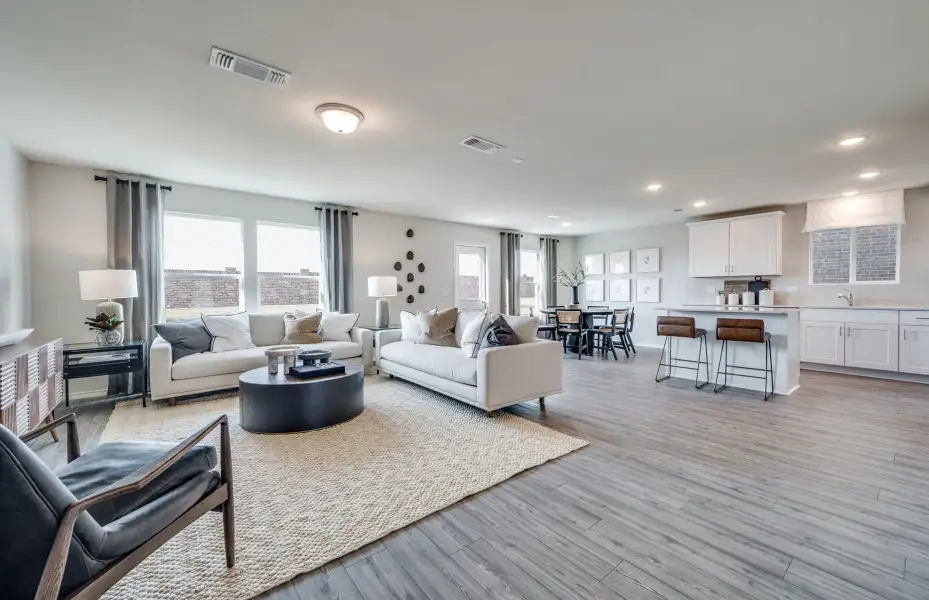Furnished interior view inside a new home in Mobberly Farms, Pilot Point (Image 4).