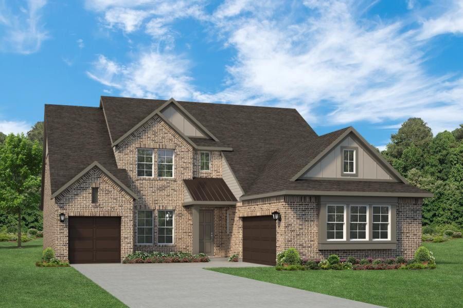Representative exterior photo of a completed home built from the Louis - 70 ft Home Site by Rockwell Homes in Nelson Lake Estates, Rockwall, TX (Image 33). Representative exterior photo of a completed home built from the Louis - 70 ft Home Site by Rockwell Homes in Nelson Lake Estates, Rockwall, TX (Image 33).