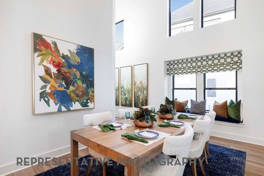 Furnished interior view inside a new home in Pomona, Manvel (Image 8).