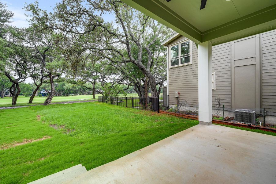 Exterior details and patio area of a home in , Wimberley (Image 17).