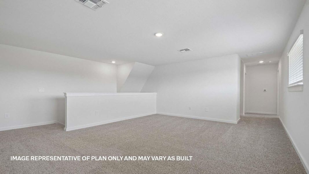Spacious, unfurnished interior of a new home in Trails at Wildhorse, Austin (Image 16).