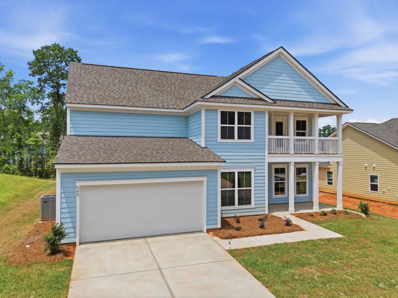 Front exterior of a new home in Carriage Estates, Lexington, SC, highlighting curb appeal (Image 28). Front exterior of a new home in Carriage Estates, Lexington, SC, highlighting curb appeal (Image 28).
