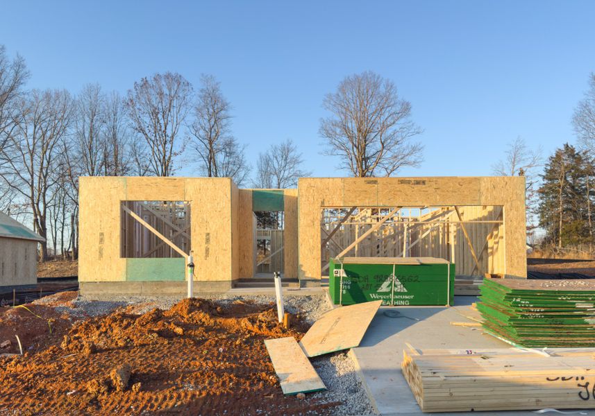 In-progress construction of a new home in Jackson Hills, Clarksville, TN (Image 24). In-progress construction of a new home in Jackson Hills, Clarksville, TN (Image 24).