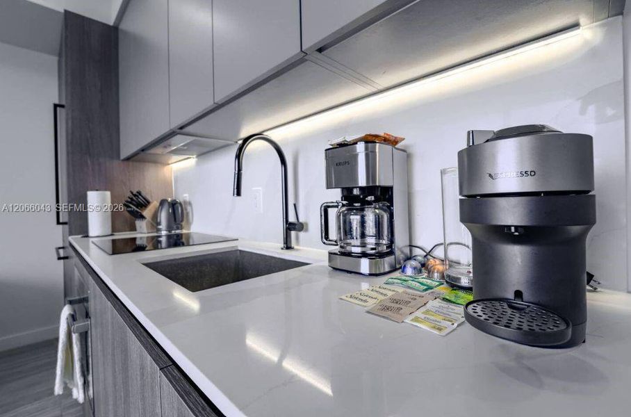 Furnished interior view inside a new home in , Miami Beach (Image 5).
