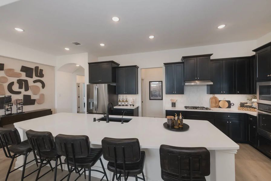 Representative furnished interior of a home built from the Princeton by Chesmar Homes in Las Lomas 60's, Forney (Image 4).