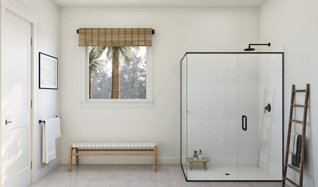 Semi-frameless shower door