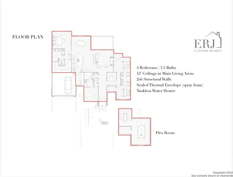 2D floor plan layout of this home in , Helotes, TX (Image 2).