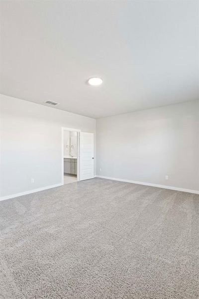 Primary Suite in the Haylee home plan by Trophy Signature Homes - REPRESENTATIVE PHOTO