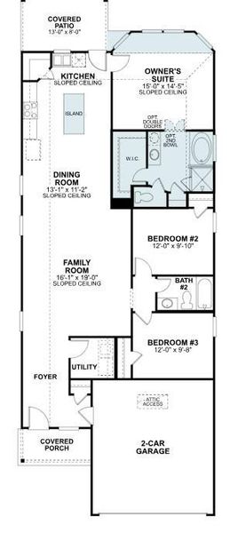 2D floor plan layout of this home in Summerview, Fulshear, TX (Image 4).