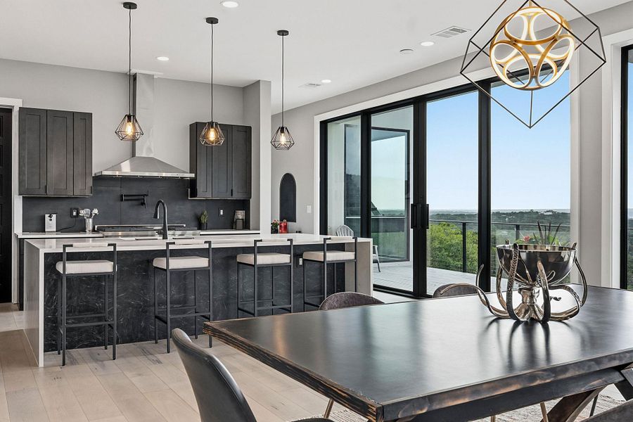 Furnished interior view inside a new home in , Volente (Image 14).