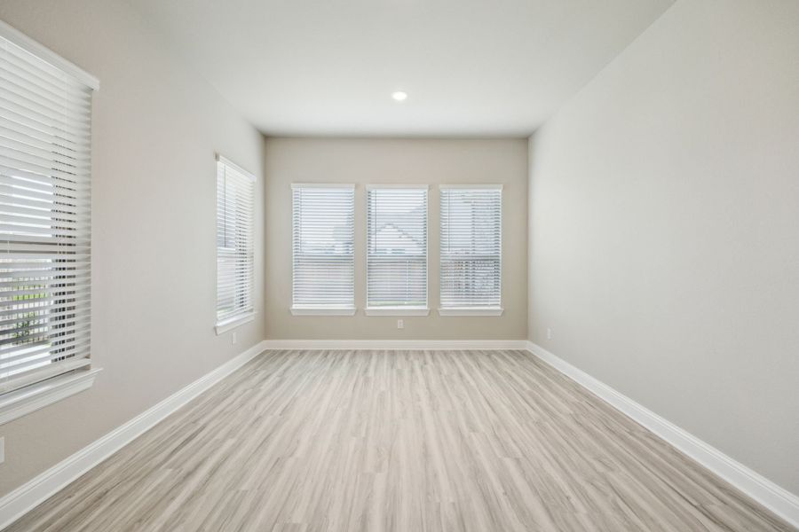 Representative unfurnished interior of a home built from the Normandy by Chesmar Homes in Karis, Crowley (Image 5). Representative unfurnished interior of a home built from the Normandy by Chesmar Homes in Karis, Crowley (Image 5).