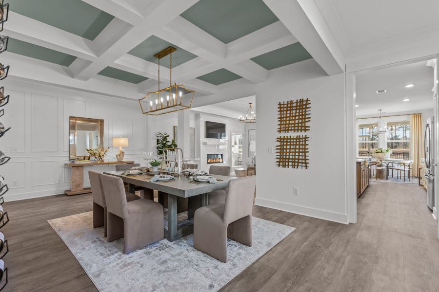 Representative furnished interior of a home built from the The Boardwalk by Chesapeake Homes in Coastal Club of the Carolinas, Calabash (Image 16).