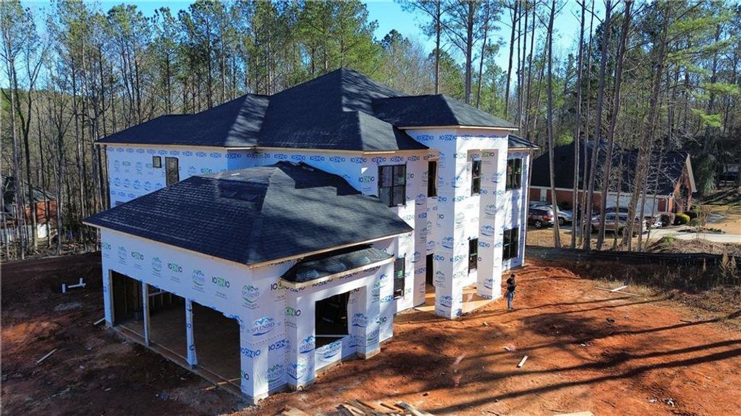 In-progress construction of a new home in , McDonough, GA (Image 25).