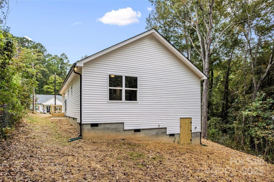 Exterior details and patio area of a home in , Albemarle (Image 2). Exterior details and patio area of a home in , Albemarle (Image 2).