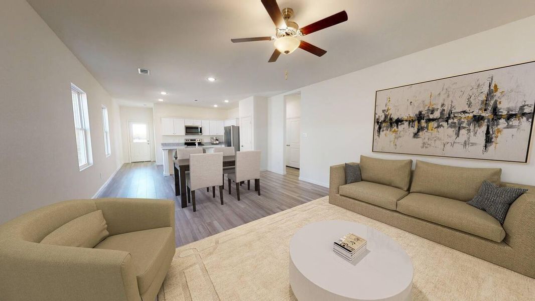 Furnished interior view inside a new home in Vacek Pointe, Richmond (Image 11).