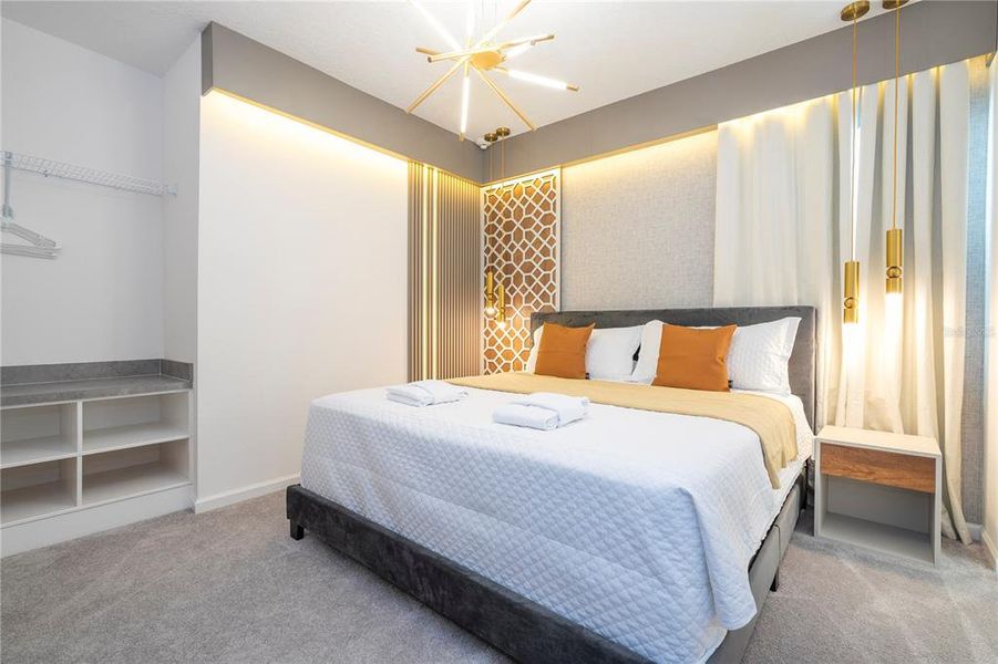 Furnished interior view inside a new home in , Orlando (Image 49).