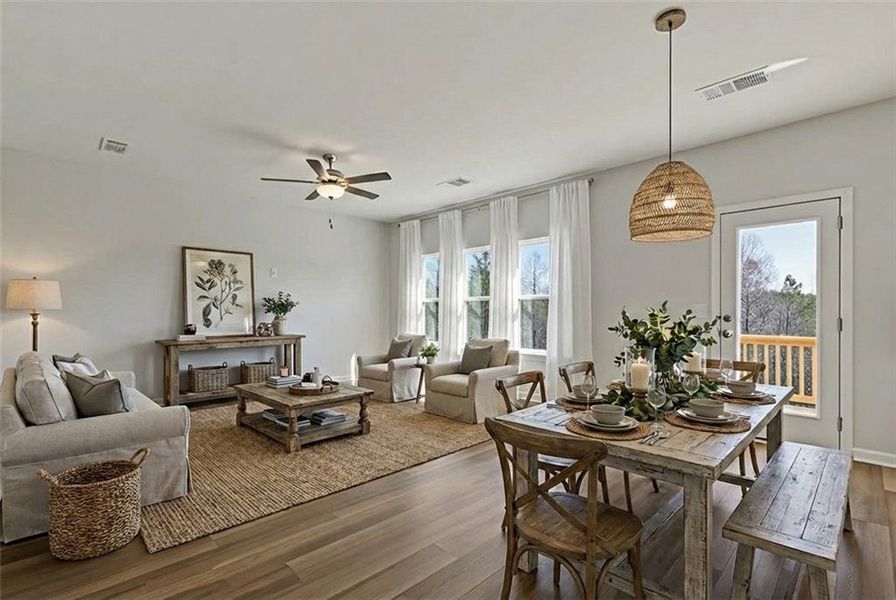 Furnished interior view inside a new home in High Shoals, Dallas (Image 11).