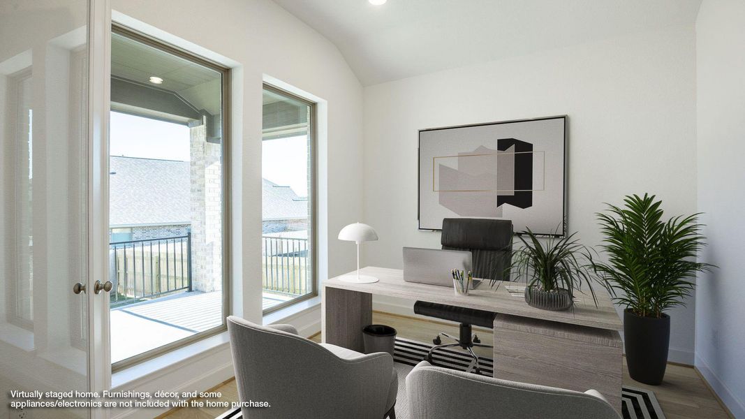 Furnished interior view inside a new home in Lariat 50', Liberty Hill (Image 9).