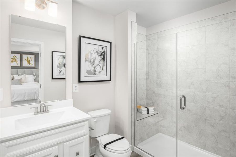 Representative furnished interior of a home built from the Schubert by Ryan Homes in Alexander Towns, Lawrenceville (Image 23).