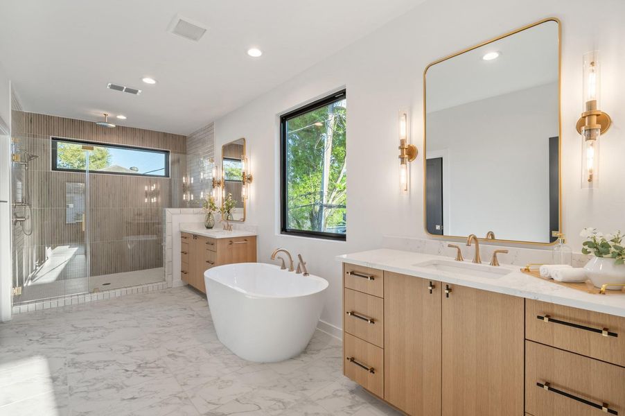 Furnished interior view inside a new home in , Houston (Image 8).