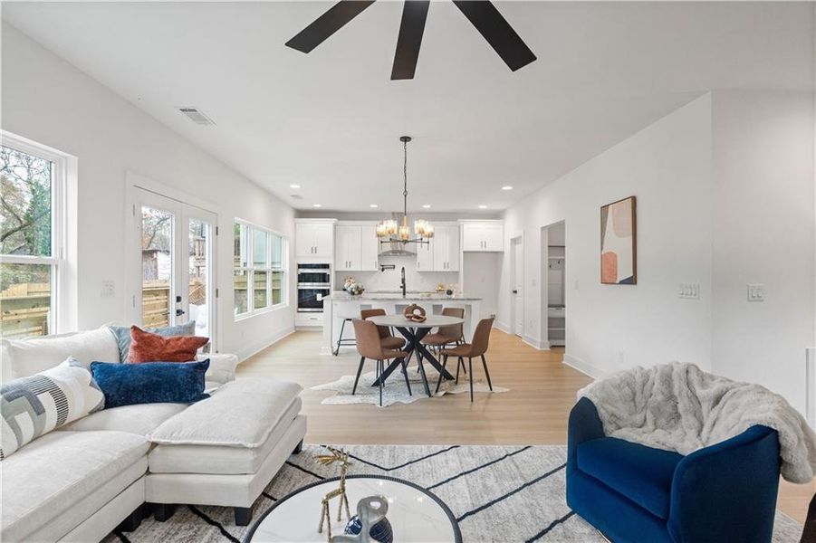 Furnished interior view inside a new home in , Atlanta (Image 47).