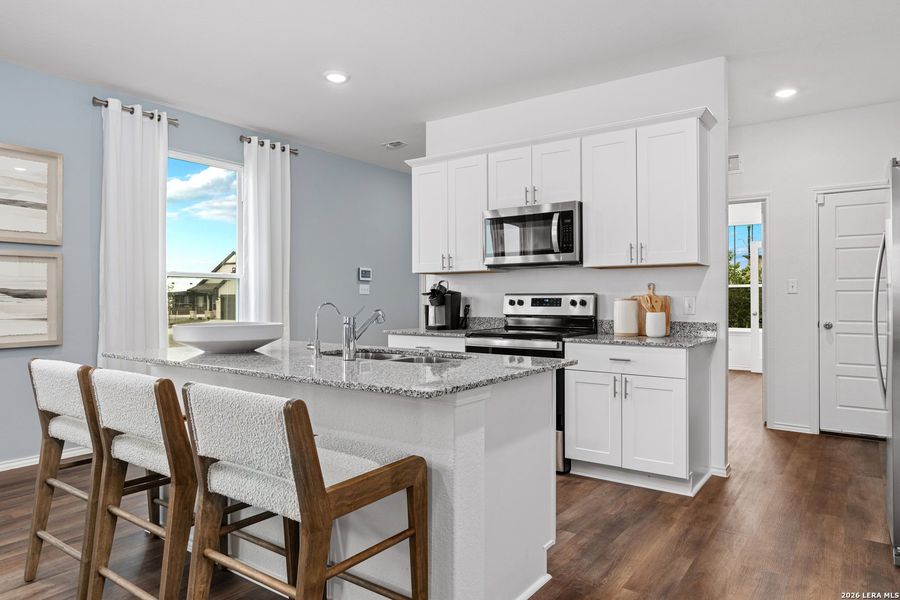 Furnished interior view inside a new home in , New Braunfels (Image 5).
