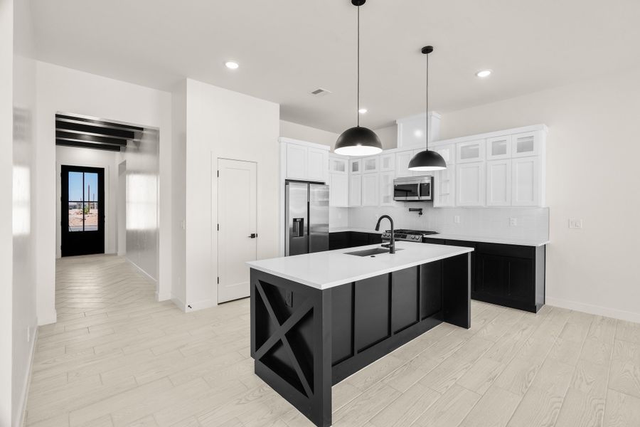 Furnished interior view inside a new home in Gateway Estates, El Paso (Image 5). Furnished interior view inside a new home in Gateway Estates, El Paso (Image 5).